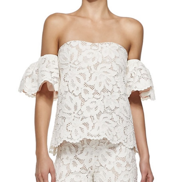 Alexis Tops - Alexis Valentino Off-The-Shoulder Lace Top NWT